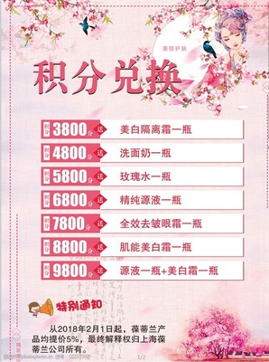 美容積分海報