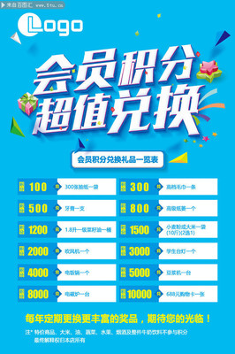 會員積分兌換活動海報