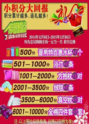 積分換購宣傳單